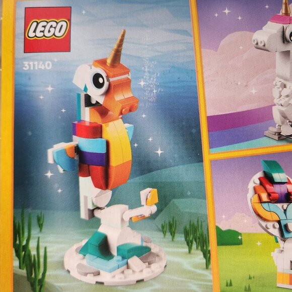 LEGO Creator 3 n1 Magical Unicorn Seahorse Peacock Rainbow 31140 Easter Basket G - Picture 10 of 13
